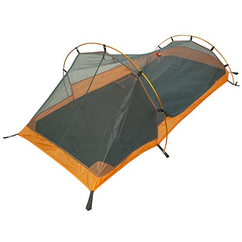 Winterial Single Person Personal Bivy Tent - Lightweight One Person Tent With Rainfly, 2Lbs 9Oz, Stakes, Poles And Guylines Included, Backpacking And Hiking Bivy Tent, Orange #TOP2