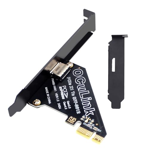Xiwai PCI-Express 4.0 1x to Oculink SFF-8612 SFF-8611 Host Card for U.2 SSD eGPU External Graphics Card Dock PCIE