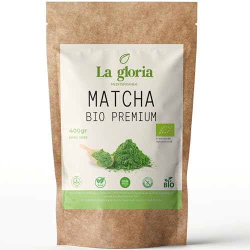 Té Matcha Bio Premium 100% Ecológico y Orgánico en Polvo | 400g | Grado Premium – La Gloria Mediterránea