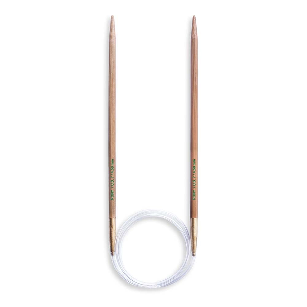 Pony Bamboo Circular Knitting Needles 60cm 4.50mm - 1pc