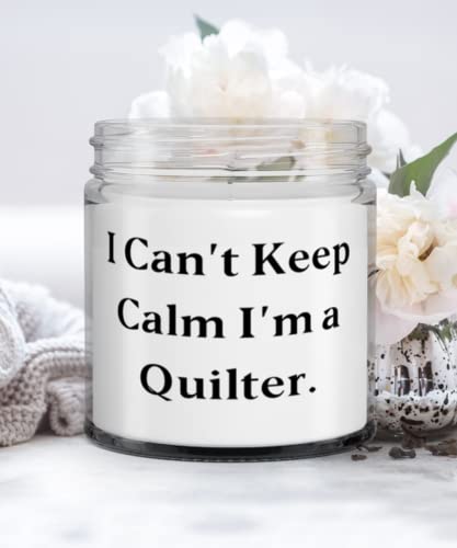 Vela aromática de soja Quilter 9 oz en vaso de vidrio