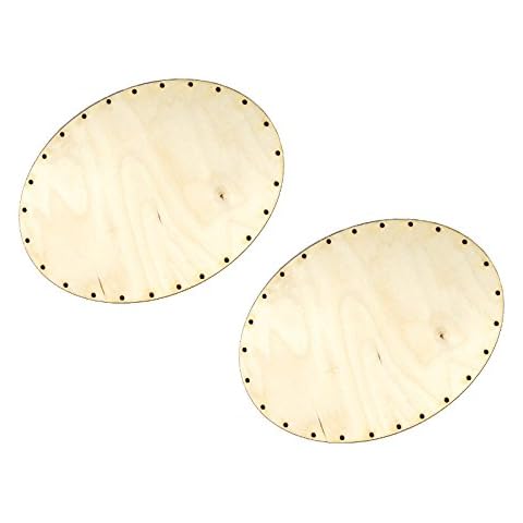 Zita's Creative 2X Korbboden, oval, 18x24cm für 3mm Peddigrohr - Flechten, Korbflechten, Schilf Set, Peddigrohr, Flechtmaterial, Flechtset, Rattan Cover