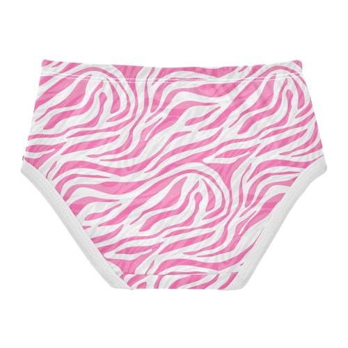 Girls Underwear Toddler 2t Cotton Little Girl Panties Animal Briefs Undies Kids Chic Pink Zebra Stripes2