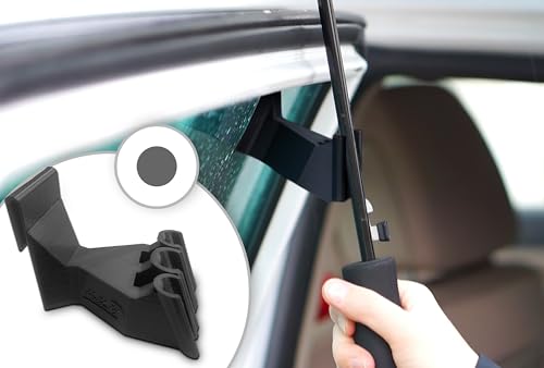 Umbrella Holder for Car Window | Holders for Cars | Umbrella Hooks | Supports ROUND Umbrella Poles Only | Three sizes | For Framed Windows Only