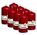 Price comparison product image BOLSIUS - Pillar Candles - Wine red - 13 cm - Burn time 43 Hours - Pack of 8