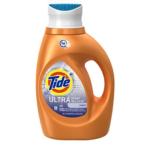 Tide Ultra Stain Release HE Turbo Clean Liquid Laundry Detergent, 46 Fluid Ounce