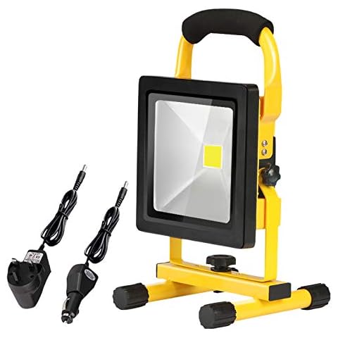 20W LED Work Light Rechargeable Super Bright 3000 Lumen Portable Battery Floodlight Waterproof Outdoor Security Light for Camping Hiking Car Repairing Garage Fishing BBQ Cover