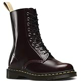 DISEÑO: En rojo cereza Dr. Martens Vegan 1490, Botas Unisex Adulto, Rojo (Cherry Red Cambridge Brush 600), 38 EU