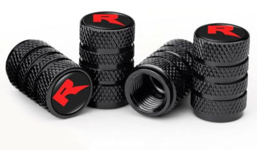 4 Pack Black Car Valve Stem Caps Compatible with Ford Raptor R Series