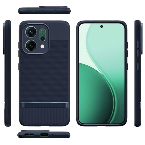 Image of Shockproof Case for Oppo Reno14 5G | Full Camera Protection | TPU Flexible Back Cover for Oppo Reno14 5G (Steel Blue)