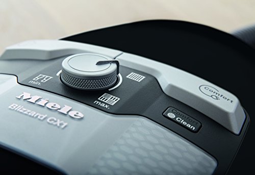 Image of Miele Blizzard CX1 Electro & Bagless Canister Vacuum, Obsidian Black