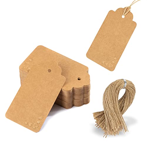 Sallyfashion 120 Pcs Hearts Gift Tags, Valentine Hearts Paper Tags Convex Love Label Craft Hang Tagsvalentines Day Gift Wrapping Diy Crafts Wedding Anniversary #TOP6
