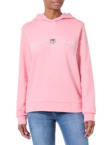 Sweat à capuche femme GANT coupe regular avec logo Shield brodé traditionnel
