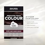 John Frieda Precision Foam Colour, Deep Cherry Brown 3VR, Full-coverage Hair Color Kit, Anti-Fade Gray Coverage, Deep Color Saturation Hair Dye, 1 Application - Image 5