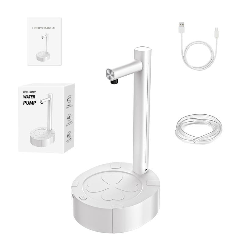 VERSENT Portable Electric Mini Drinking Water Pump, Rechargeable Water Dispenser with Hose and USB Cable