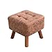 Podnóżek sofa stołek drewniana ławka otomana siedzisko - miękki i wygodny drewniany mały stołek kreatywna zmiana ławka na buty tkanina salon gospodarstwo domowe JINJINTAO (kolor: Jasnobrązowy, rozmiar: 404032 cm)