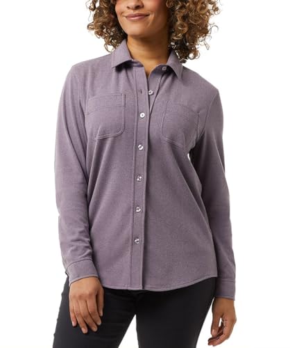 32 Degrees Ladies' Soft Fleece Button-Up Shirt – Warm, Stylish, and Perfect for Everyday Wear