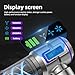 botatio Handheld Vacuum Cleaner, 25000Pa Car Vacuum Powerful Suction, 4-in-1 Hand Cordless Car Vacuum with Digital Display, 1-Touch Automatic Emptying, Brushless Motor & 3 Speeds, Silver