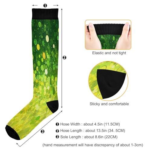 Image of Pigsaly Womens Compression Socks Yellow Stars Funny Brown Capybara Knee High Socks Athletic Tube Sock Outdoor Sport Socks