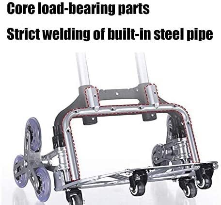 YAOJIA einkaufstrolley klappbar Leichter Einkaufswagen, Tragbarer Hilfsmittel-Treppenklettern-Lebensmittel-Tragwartwagen… – Bild 5