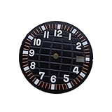 Saharuse 1pc Uhr Zifferblatt 32mm Grün Leuchtende Fit for NH35 NH36 7S26 Bewegung Oberfläche Gesicht(Light Blue)