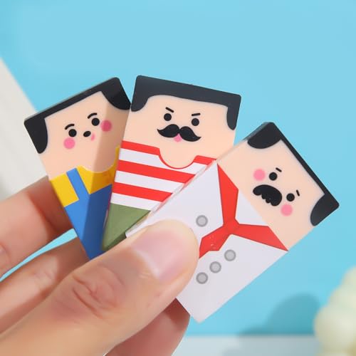 Lot De 6 Petites Gommes En Forme De Dés Faciles à Effacer Pour Enfants, étudiants, Récompenses, Cadeaux De Fête De Noël