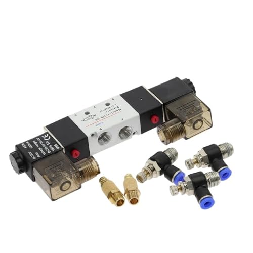 Electrovanne 4V220-08 AC110V distributeur pneumatique 5/2 voies double solénoïde 1/4 - 6