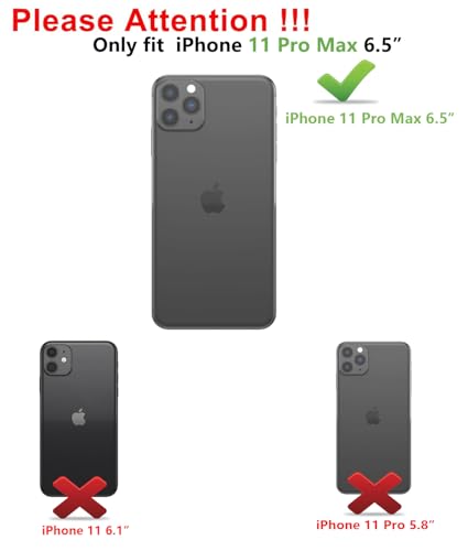 Image of SunStory Compatible with iPhone 11 Pro Max Case with HD Screen Protector, 3-Layer Heavy Duty Full-Body Cover,3 in 1 Hybrid Protective Case for iPhone 11 Pro Max 6.5 inch,Black