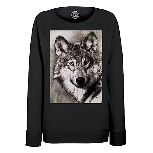 Sweat loup femme noir et blanc pour un look original et confortable
