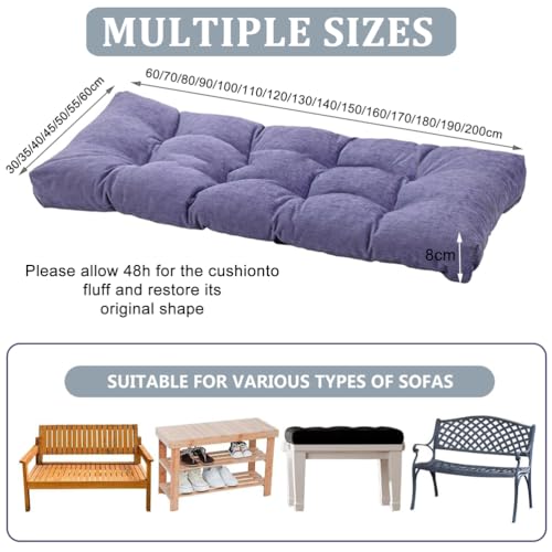Coussin de banc antidérapant en lin respirant pour un confort d'assise durable - 3