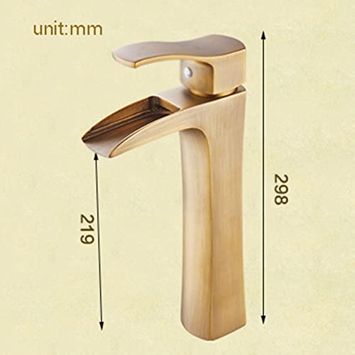 Robinet cascade pour évier éliminant les éclaboussures avec style bronze rétro - 3