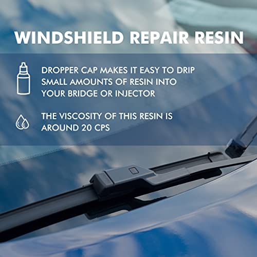 Windshield Repair Resin, Car Windshield Crack Repairs Liquid, Automotive Glass Repair Fluid Quick Fix for Chips, Cracks, Star-Shaped Crack - Image 4