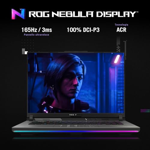 ROG STRIX G16 (2025) PC GAMING, NOTEBOOK GAMING I7-14650HX, NVIDIA GEFORCE RTX 5060 (8GB GDDR7), RAM 32GB DDR5, SSD 1TB, DISPLAY 16" FHD CON THUNDERBOLT 5, BT 5.4, TASTIERA RGB, WIFI 7 - Notebook - Immagine 3