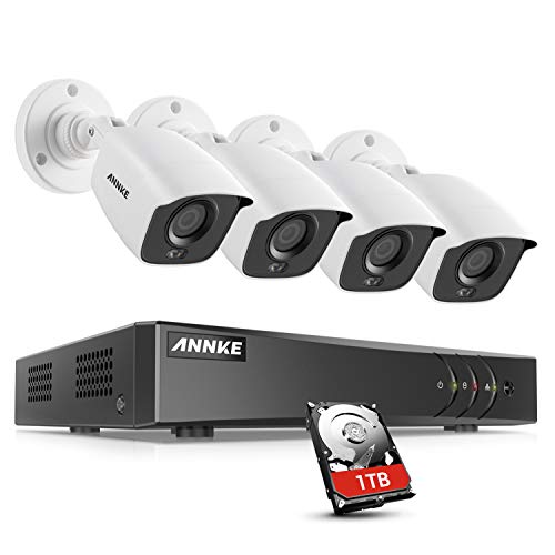 ANNKE 8CH 1080p Full Color Night Vision CCTV Camera System, H.265+ 5MP Surveillance