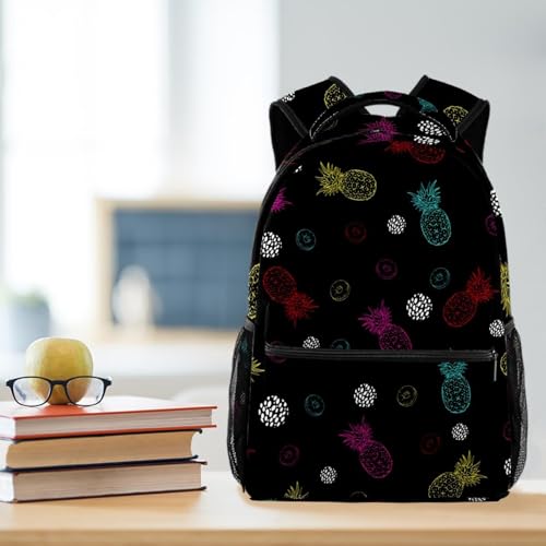 Sac de voyage décontracté ananas multicolore pour les sorties des filles - 5