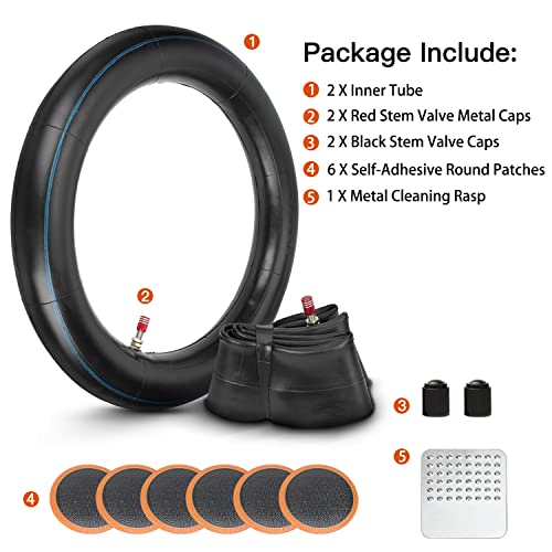 Grehua 2.75 3.00-12 80/100-12" Inch Rear Inner Tube For 90Cc 110Cc 125Cc For Crf50 Crf110 Xr70 Klx110 Kx60 Drz110 Rm50 Rm60 Ttr90 Ttr110 Pw80 Dirt Pit Trail Bike Off Road Motocross 2 Pack Heavy Duty #TOP1