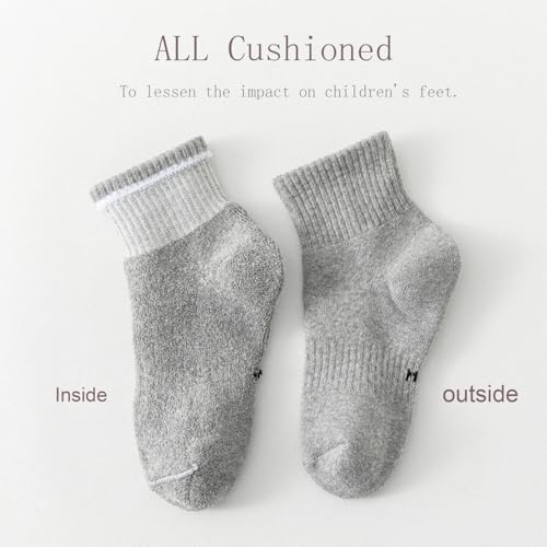 Boys Athletic Cushioned Crew Socks Thick Cotton Sports Socks 6 Pairs 5-14 Years4