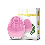 CLEOSKIN Cepillo Facial de Silicona Eléctrico | Limpieza Facial Profunda y Masajeador Diario | 3 Intensidades, Resistente...