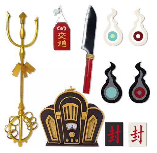 コスプレ 地縛少年花子くん 花子くん 包丁 封シール 柚木司 時計 白杖代 黒杖代 源光 雷霆杖 交通のピアス PVC製 軽量 模造 コスプレ道具 cosplay用 イベント 漫遊展 公演道具のサムネイル