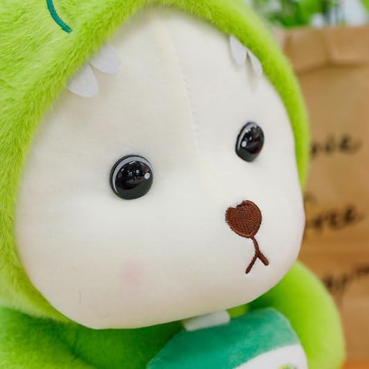 Image of SCOOBA Cap Bear with Avocado Dress bonbon Soft Toys for Kids Babies 35cm Medium (Bear with Avocado bonbon)