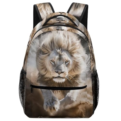 Sac à dos pour garçon au motif lion pour les journées d'école