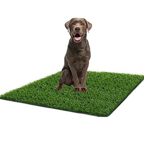 STARROAD-TIM Artificial Grass Rug Turf for Dogs Indoor Outdoor Fake Grass for Dogs Potty Training Area Patio Lawn Decoration (39.6 x 39.6 x 1.18 inches)