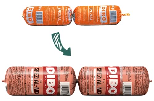 DIBO Tiefkühlwurst Spezial, 14 x 800g, Tiefkühlfutter, gesunde, natürliche Ernährung für Hunde, Hundefutter, Barf, B.A.R.F.