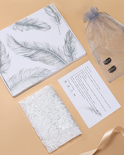 Bozidol Triangle Catholic Church Mantilla Veils for Religious Christian Floral Lace Scarf Shawl Veil with Hairclips