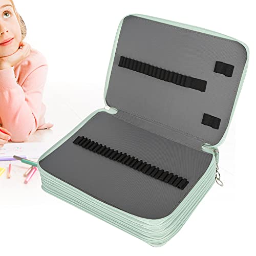 Estojo de lápis, estojo de lápis impresso de 4 camadas com 200 compartimentos de caneta independente
