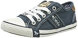 Label Patch/Label Flag MUSTANG Unisex-Kinder 5803-305-87 Sneaker, Blau/Grün 87, 34 EU