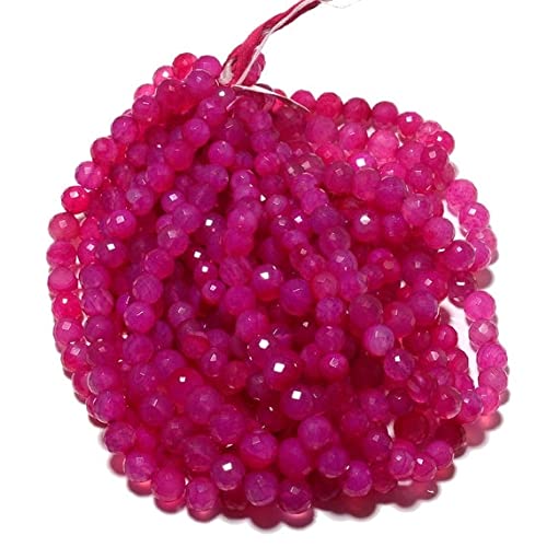 Calcédoine rose authentique contre les imitations perles rondelles taillées LKBEADS
