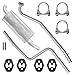 Produktbild Schalldämpferset Abgasrohr Endschalldämpfer Auspuff Endtopf für Fiesta V 5 MK5 1.4 TDCI Mazda 2 1 I DY 1.4 CD