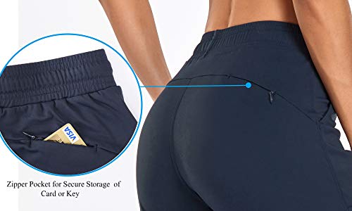 Image of Oalka Women's Joggers High Waist Yoga Pockets Sweatpants Sport Workout Pants