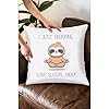 Udinaz I Just Freaking Love Sloths Okay Funny Yoga Sloth 18 x 18 Inches Throw Pillow Covers,Bedroom Living Room Girls Room Home Decor,Sloth Lovers Girls Women Gifts #5